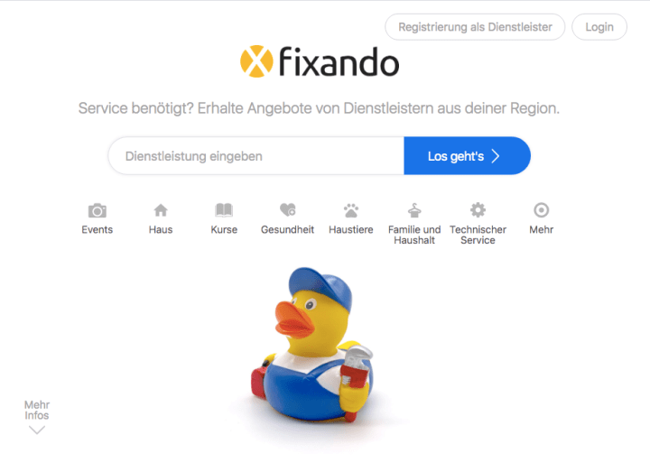 Das neue Design von&nbsp;Fixando